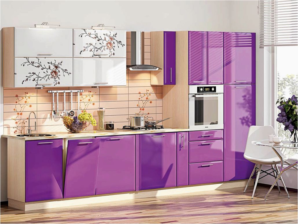 Сиреневый цвет в кухне: атмосфера изысканности, легкости и чистоты