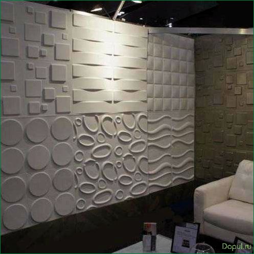 Стеновые панели из полистирола — легкий, долговечный и универсальный материал для отделки стен в интерьере и экстерьере