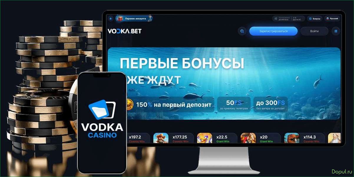 Казино Vodka: обзор и особенности онлайн платформы для азартных игр